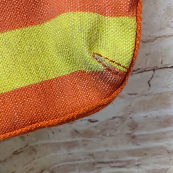 Loquita Orange/Yellow/Cream Fabric Tote Bag - Picture 8 of 11